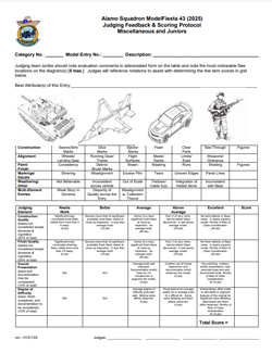 Misc Judging Guidelines